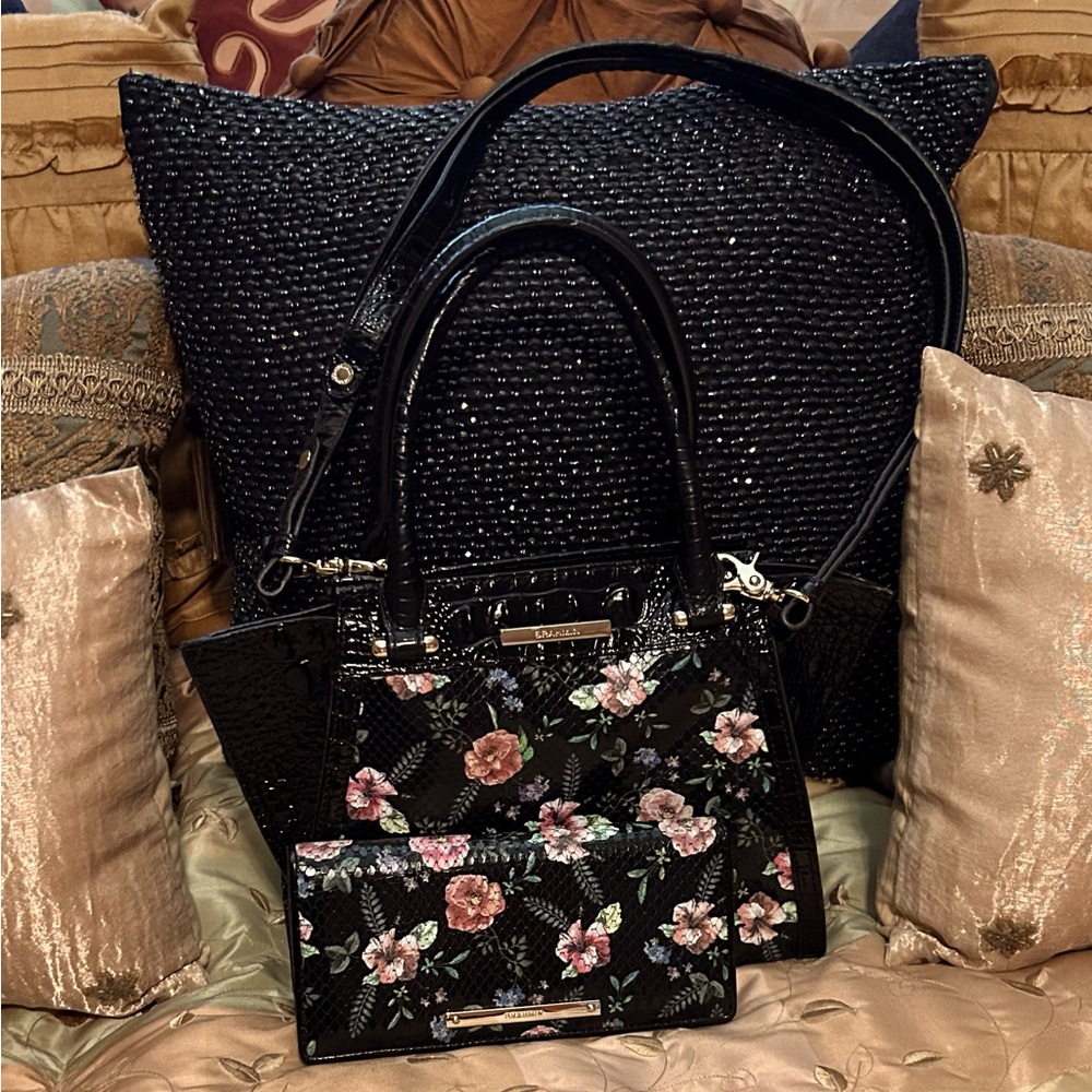 Beautiful Brahmin bag and wallet set